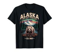 Alaska La Última Frontera EST 1959 Oso Naturaleza Camiseta