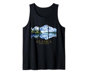 Alaska La Última Frontera Lago Montaña Naturaleza Amante Vintage Camiseta sin Mangas