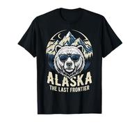 Alaska La Última Frontera Vintage Montañas Oso Naturaleza Amante Camiseta