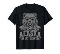 Alaska La Última Frontera Vintage Montañas Oso Naturaleza Amante Camiseta