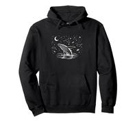 Alaska Retro Ocean Whale Scene Scenic Outdoor Sudadera con Capucha