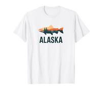 Alaska Retro Sunset Mountain Scene Scenic Outdoor Camiseta