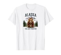 Alaska Retro Sunset Mountain Scene Scenic Outdoor Camiseta