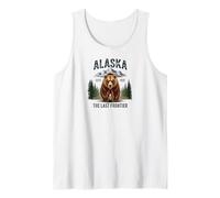 Alaska Retro Sunset Mountain Scene Scenic Outdoor Camiseta sin Mangas