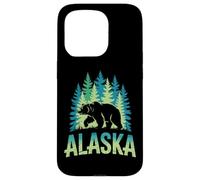 Alaska Retro Sunset Mountain Scene Scenic Outdoor Carcasa para iPhone 15 Pro