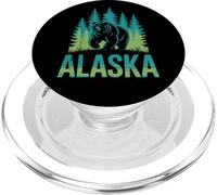 Alaska Retro Sunset Mountain Scene Scenic Outdoor PopSockets PopGrip para MagSafe