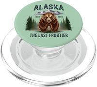 Alaska Retro Sunset Mountain Scene Scenic Outdoor PopSockets PopGrip para MagSafe