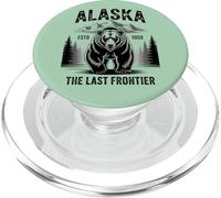 Alaska Retro Sunset Mountain Scene Scenic Outdoor PopSockets PopGrip para MagSafe