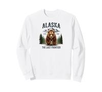 Alaska Retro Sunset Mountain Scene Scenic Outdoor Sudadera