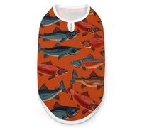 Alaska Salmon Fish - Camiseta divertida sin mangas para perros, camiseta sin mangas para mascotas, camisetas sin mangas para gatos, talla L