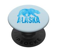 Alaska State Animal Polar Bear Regalo para niños y niñas PopSockets PopGrip Adhesivo