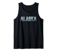 Alaska T-Shirt - Retro Vintage Travel Outdoors Mountain Camiseta sin Mangas