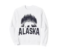 Alaska The Last Frontier Bear - Recuerdo Vintage de Pino Sudadera