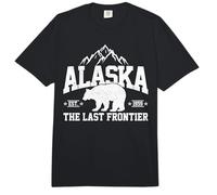 Alaska The Last Frontier EST 1959 Montañas de Oso Grizzly Comfort Colors Adult Heavyweight T-Shirt