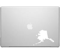 Alaska the Last Frontier State Pride Decal Sticker - White 5 Vinyl Decal for Cars, Macbooks, and Other Laptops by Ivybee Decals