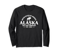Alaska - The Last Frontier - Throwback Design - Classic Manga Larga