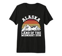 Alaska Tierra del Sol de Medianoche Alaska Camiseta Premium