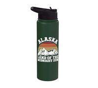 Alaska Tierra del sol de medianoche Alaska Stainless Steel Insulated Water Bottle