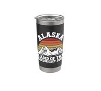 Alaska Tierra del sol de medianoche Alaska Vaso térmico de acero inoxidable de doble pared