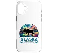 Alaska Tierra del Sol de Medianoche Aurora Borealis Alce Carcasa para iPhone 16 Plus