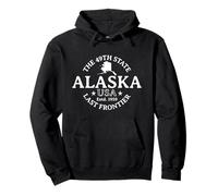 Alaska USA El 49º Estado Última Frontera Estd 1959 Souvenir Sudadera con Capucha