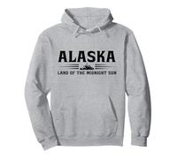 Alaska Vacaciones Souvenir Tierra de Las Montañas del Sol de Medianoche Sudadera con Capucha