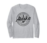 Alaska Vacation Souvenir Land of Midnight Sun Adultos Niños Manga Larga