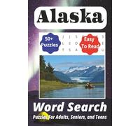 Alaska Word Search Puzzle Book: Word Searches with Easy-to-Read Print about Alaska, Glaciers, Wildlife, and More | 6x9 inches, 110 pages | 50+ Puzzles… Gift for Celebrations, Vacation, and Holidays.