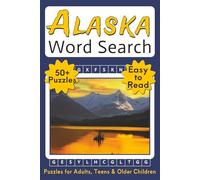 Alaska Word Search: Word Search Puzzles with Easy-to-Read Print about Alaska's Outdoors, Culture, Lifestyle and More | 6 x 9 inches (15.24 x 22.86 cm) ... Vacations, Holidays, Commutes and Long Waits