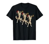 Alaskan Husky Christmas Trompeta Trio Banda de latón Camiseta