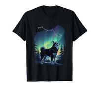 Alaskan Klee Kai bajo Aurora Boreal Camiseta