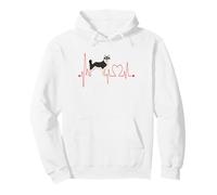 Alaskan Klee Kai Dog My Heartbeat EKG Dogs My Cardio Sudadera con Capucha