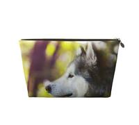 Alaskan Malamute Bokeh Mascotas Perros Lindo, Bolsa de Maquillaje Bolsa de cosméticos Bolsa de artículos de tocador de Viaje portátil Bolsa de artículos de tocador