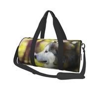 Alaskan Malamute Bokeh Mascotas Perros Lindo, Bolsa de Viaje de Gran Capacidad, Bolso Redondo, Bolsa de Viaje Deportiva, Bolsa de Mano, Bolsa de Fitness