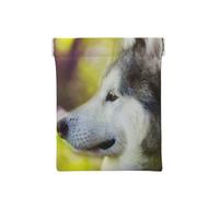 Alaskan Malamute Bokeh Mascotas Perros Lindo, Squeeze Top Wallet Bolsa de Almacenamiento para Mujer Monedero pequeño Bolsa de Cambio