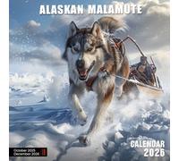 Alaskan Malamute Calendar 2026: Illustrated Planner Featuring Snowy Landscapes and Strong Spirits