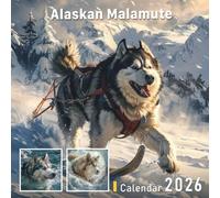 Alaskan Malamute Calendar 2026: Illustrated Planner Featuring Snowy Landscapes and Strong Spirits