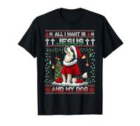 Alaskan Malamute Christmas Tree Decorations Dog Lover Xmas Camiseta
