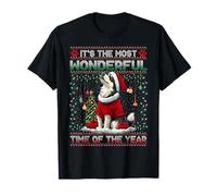 Alaskan Malamute Christmas Tree Decorations Dog Lover Xmas Camiseta