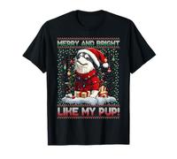 Alaskan Malamute Christmas Tree Decorations Dog Lover Xmas Camiseta