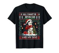Alaskan Malamute Christmas Tree Decorations Dog Lover Xmas Camiseta