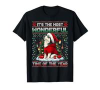 Alaskan Malamute Christmas Tree Decorations Dog Lover Xmas Camiseta