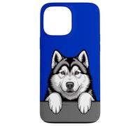 Alaskan Malamute Divertido Peeking Pocket Puppy Dog Lover Carcasa para iPhone 13 Pro MAX