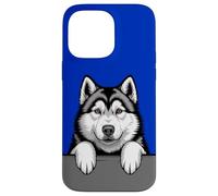Alaskan Malamute Divertido Peeking Pocket Puppy Dog Lover Carcasa para iPhone 14 Pro MAX