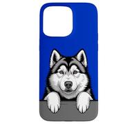 Alaskan Malamute Divertido Peeking Pocket Puppy Dog Lover Carcasa para iPhone 15 Pro MAX