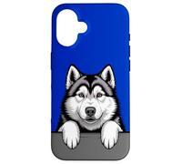 Alaskan Malamute Divertido Peeking Pocket Puppy Dog Lover Carcasa para iPhone 16