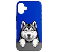 Alaskan Malamute Divertido Peeking Pocket Puppy Dog Lover Carcasa para iPhone 16 Plus