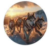 Alaskan Malamute Dog 1000 Piece Jigsaw Puzzle For Adults Challenging Game Stress Relief Puzzle Cultivate The Spirit of Teamwork for Family Decorations 1000pcs (67.5x67.5cm)
