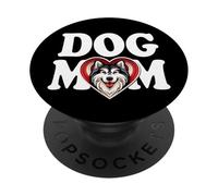 Alaskan Malamute Dog Mom Cute Malamute Puppy Lover Mujer PopSockets PopGrip Adhesivo