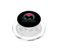 Alaskan Malamute Dog Vintage 80s Vaporwave Aesthetic Puppy PopSockets PopGrip para MagSafe